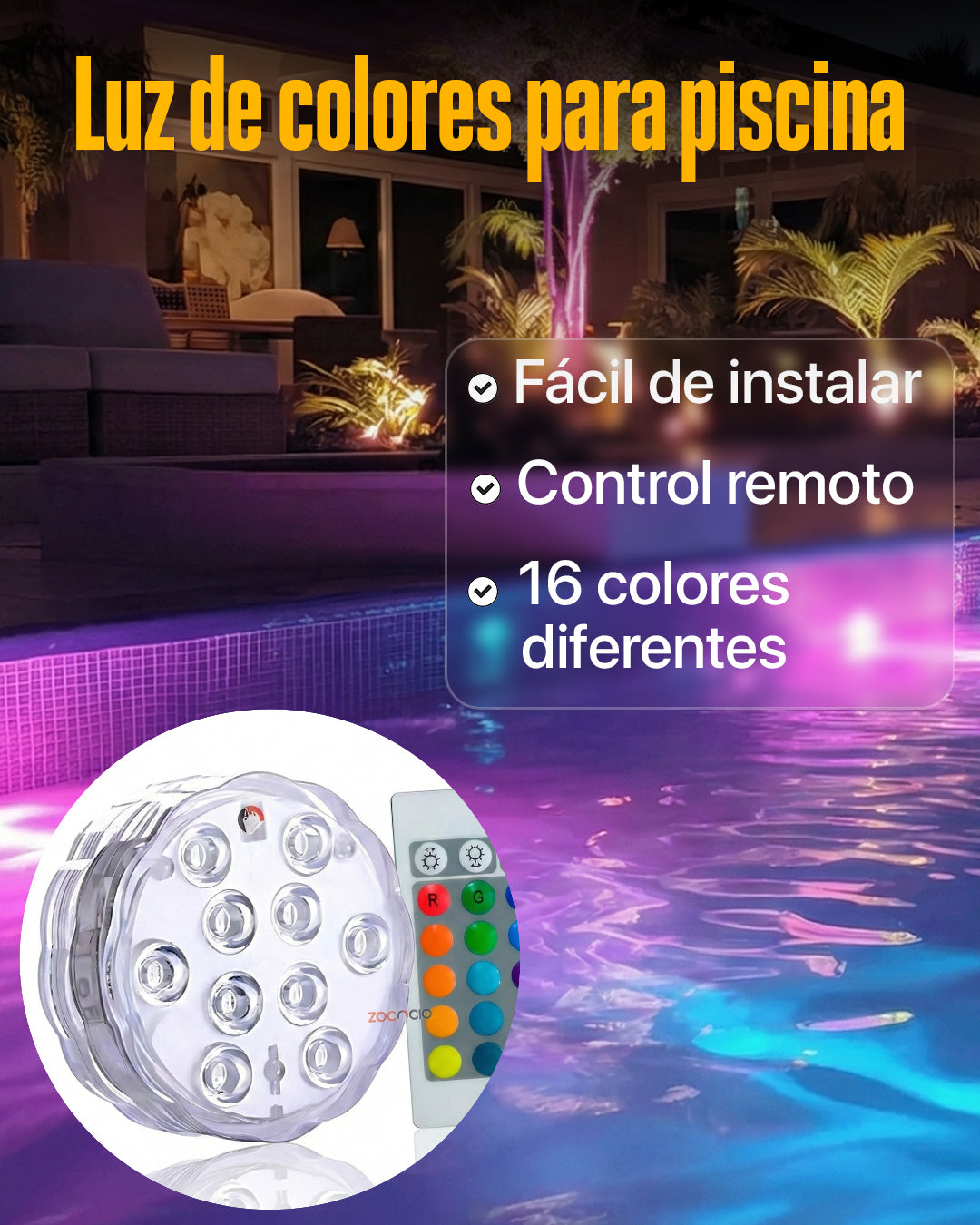 🌈 ¡Ilumina tu Piscina y Acuario con un Ambiente Increíble!